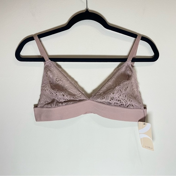 Lively Long-Lined Lace Bralette Orchid Size Large NWT - Picture 4 of 9